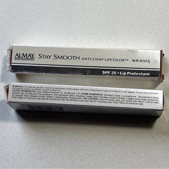 2x ALMAY Stay Smooth Anti-Chap Lipcolor with SPF 25 - Lip Protectant #15 SUGAR - Picture 3 of 7